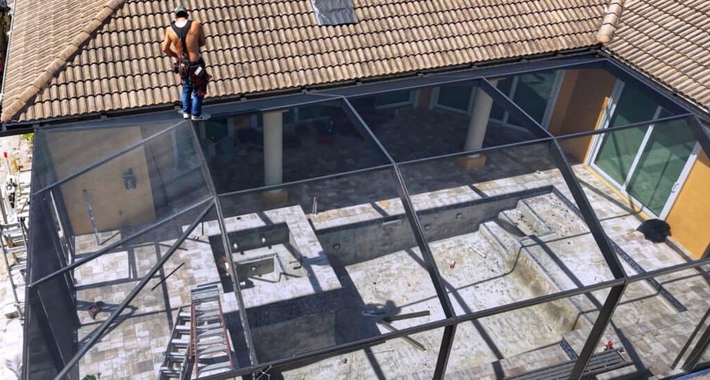 Pool cage panel replacement Naples