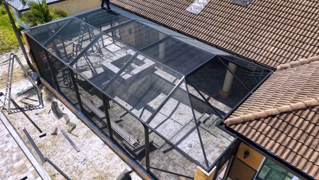 Pool cage rescreening Cape Coral